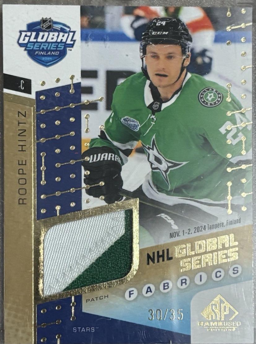 Roope Hintz #SP4N-RH 2025-26 SP Game Used Hockey 2025 4 Nations Face-Off Supreme Patches