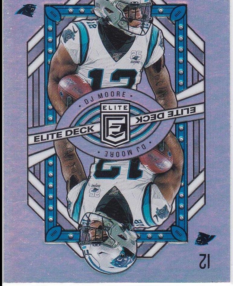 D.J. Moore #14 Football Cards 2020 Panini Donruss Elite Deck