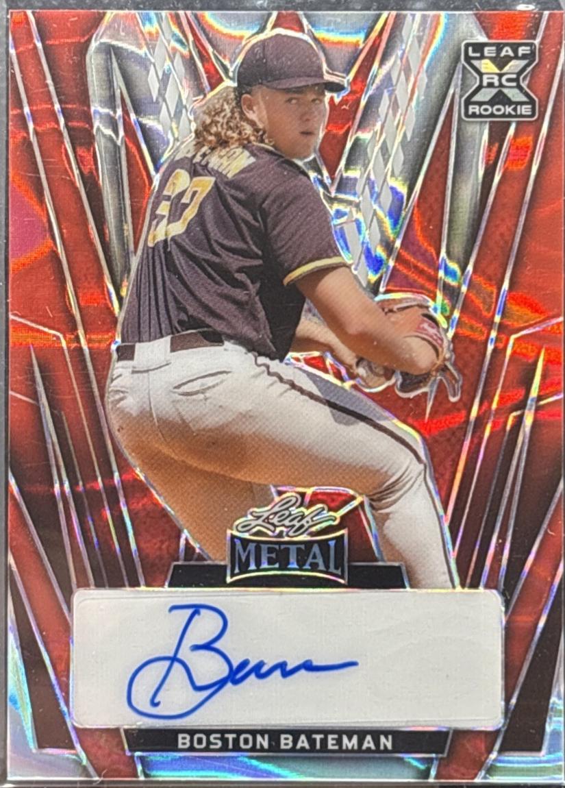 Boston Bateman [Red Lava] #BA-BB1 Prices | 2024 Leaf Metal Autograph ...