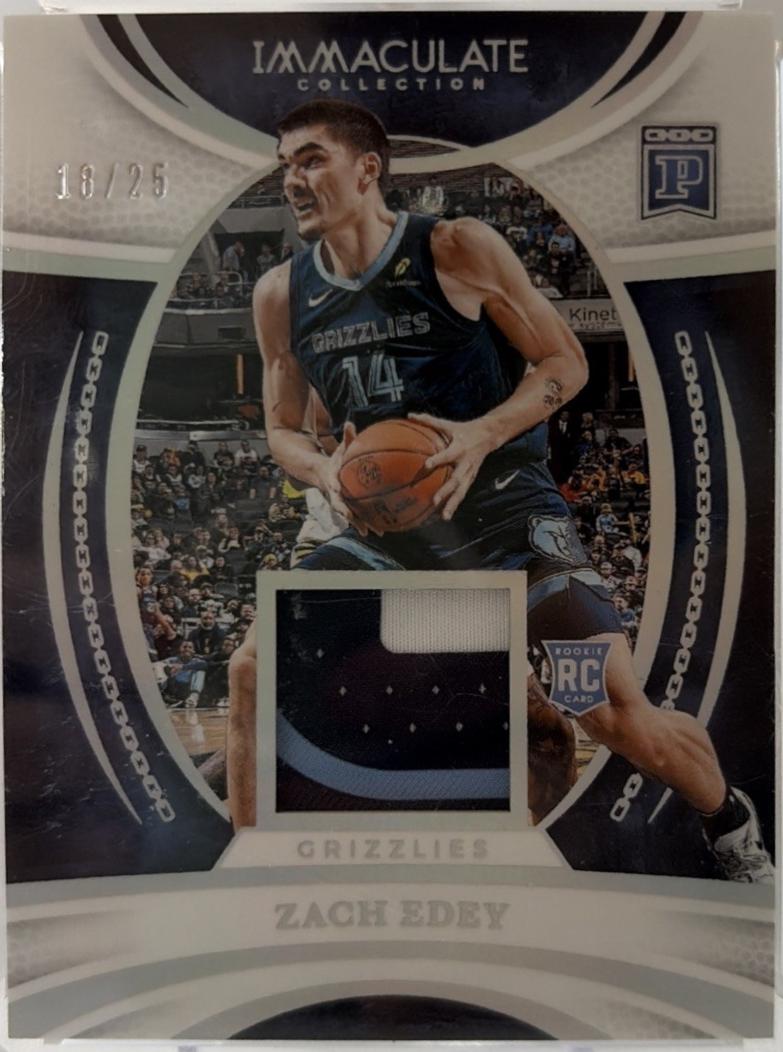 Zach Edey #14 2024 Panini Immaculate Blockchain Basketball