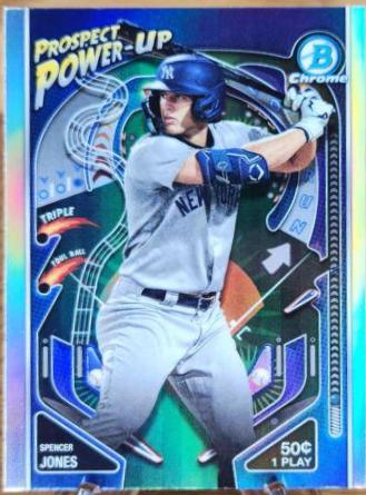 Spencer Jones #PP-9 Baseball Cards 2024 Bowman Prospect Power-Up