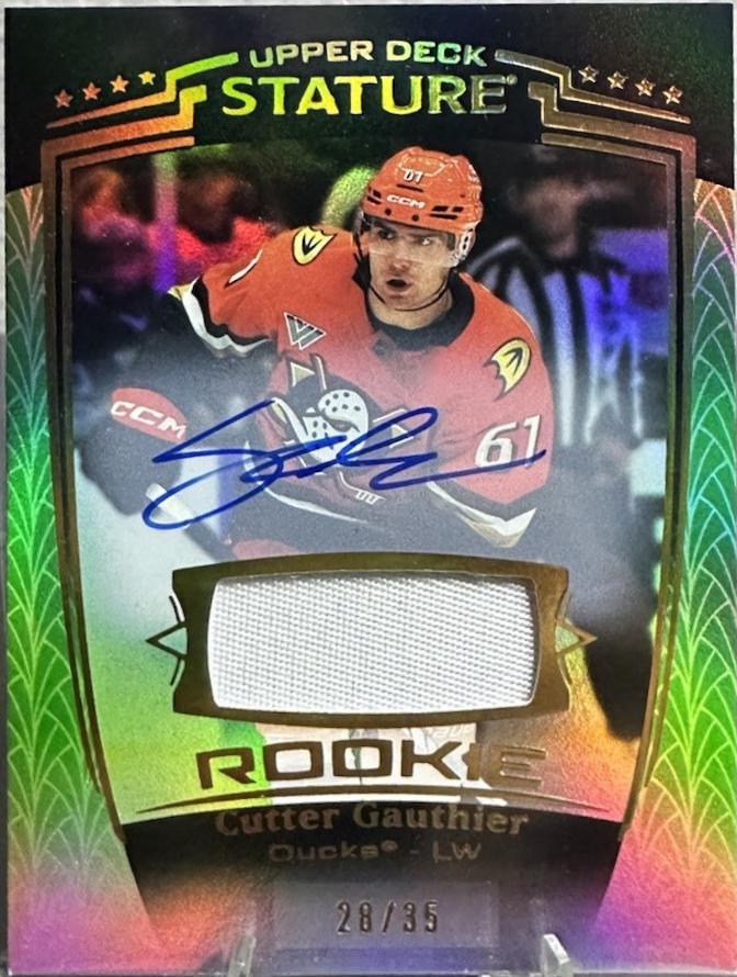 Cutter Gauthier [Green Autograph Memorabilia] #38 Prices | 2024 Upper ...