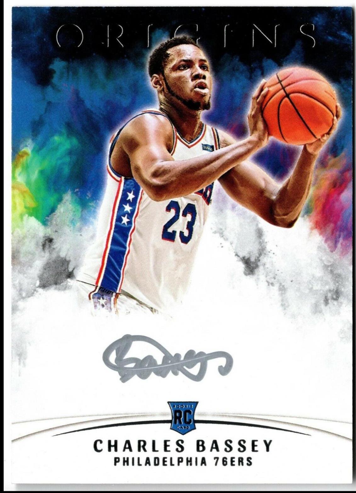 Charles Bassey #RA-BAS Basketball Cards 2021 Panini Origins Autographs Silver Ink