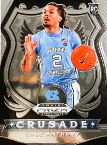 Cole Anthony #89 Basketball Cards 2020 Panini Prizm Draft Picks