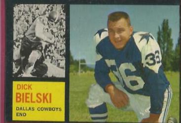Dick Bielski #43 Football Cards 1962 Topps