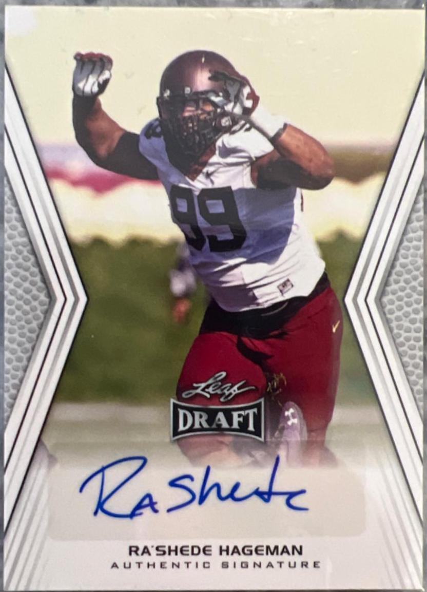 Ra’shede Hageman #A-rsh Football Cards 2014 Leaf Draft Autographs