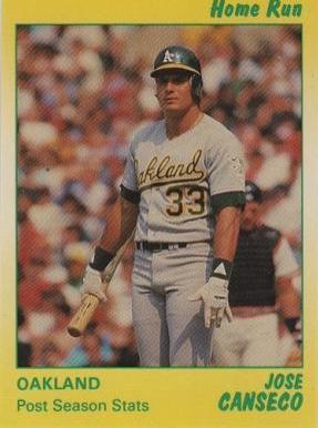 Jose Canseco #3 1991 Star Home Run Series Baseball