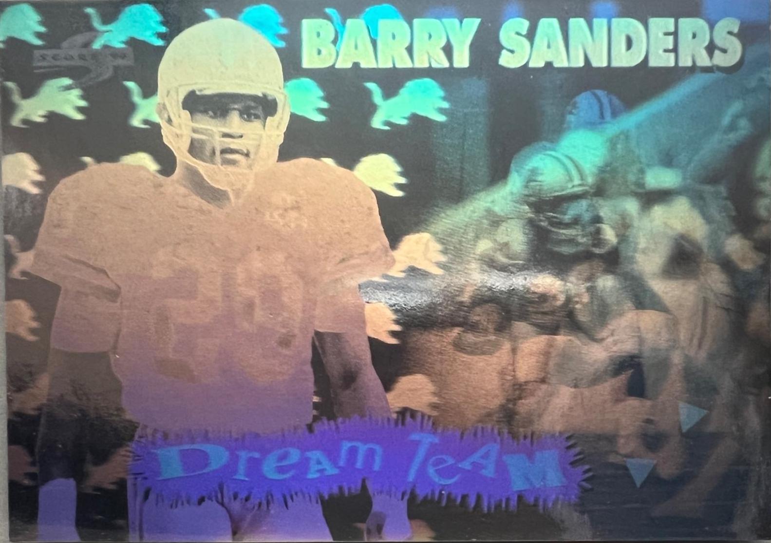 Barry Sanders #DT11 Football Cards 1994 Panini Score Dream Team