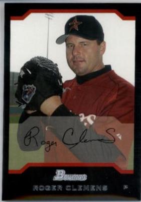 Roger Clemens #37 Baseball Cards 2004 Bowman