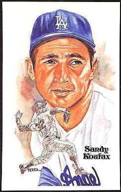 Sandy Koufax #131 Baseball Cards 1981 Perez Steele HOF Postcard