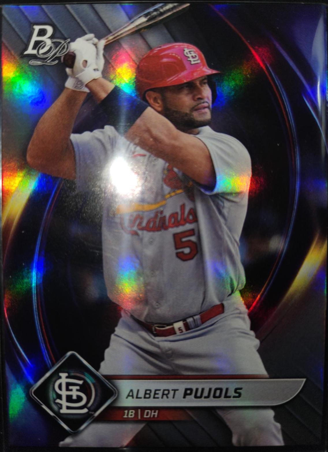 Albert Pujols #2 Baseball Cards 2022 Bowman Platinum