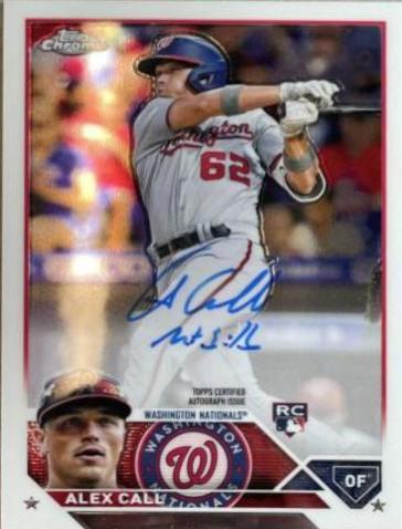 Alex Call #RA-AC Baseball Cards 2023 Topps Chrome Rookie Autographs