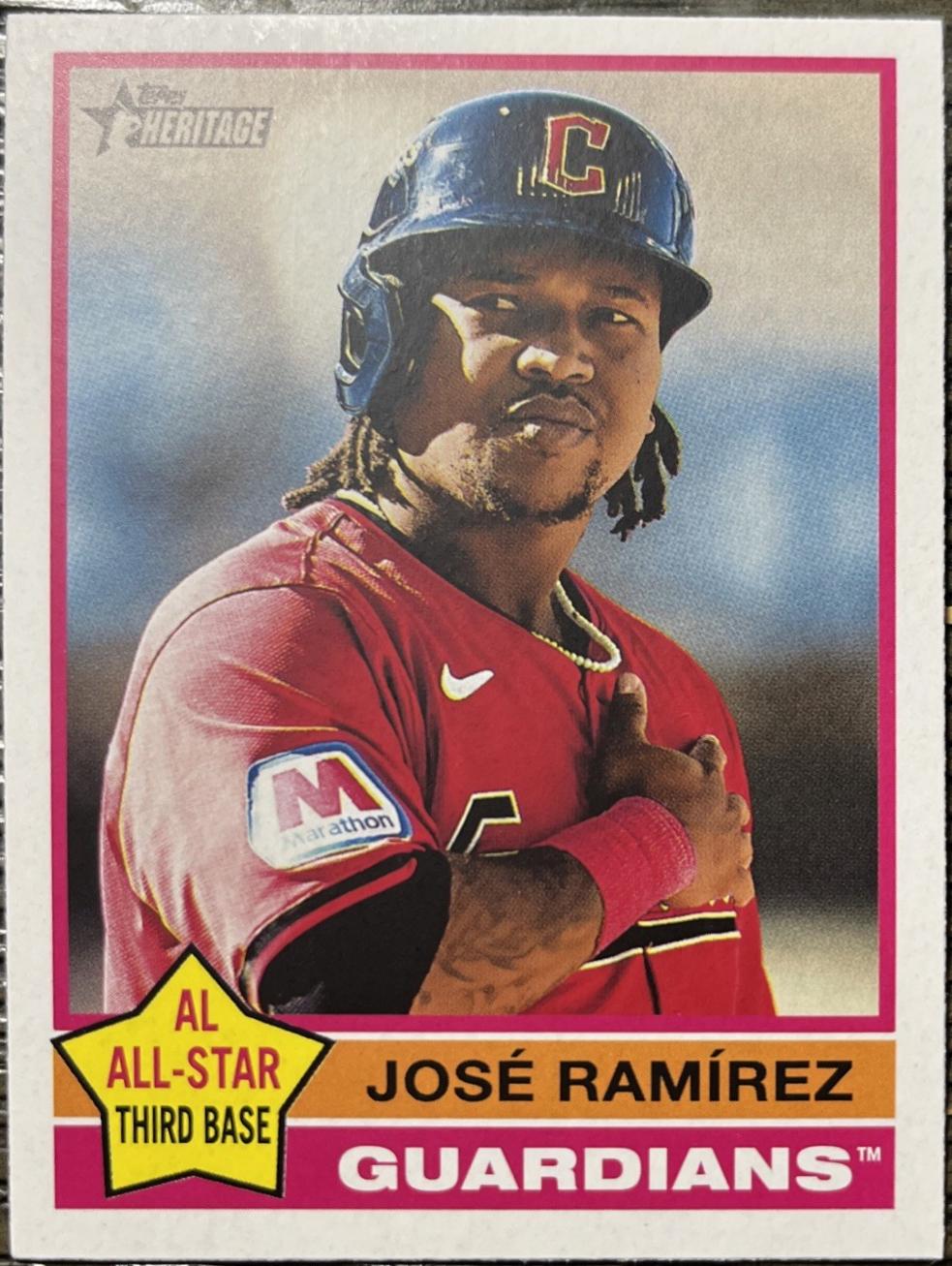 Jose Ramirez #169 Baseball Cards 2025 Topps Heritage