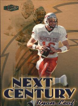 Ryan Leaf #1NC Football Cards 1998 Ultra Next Century