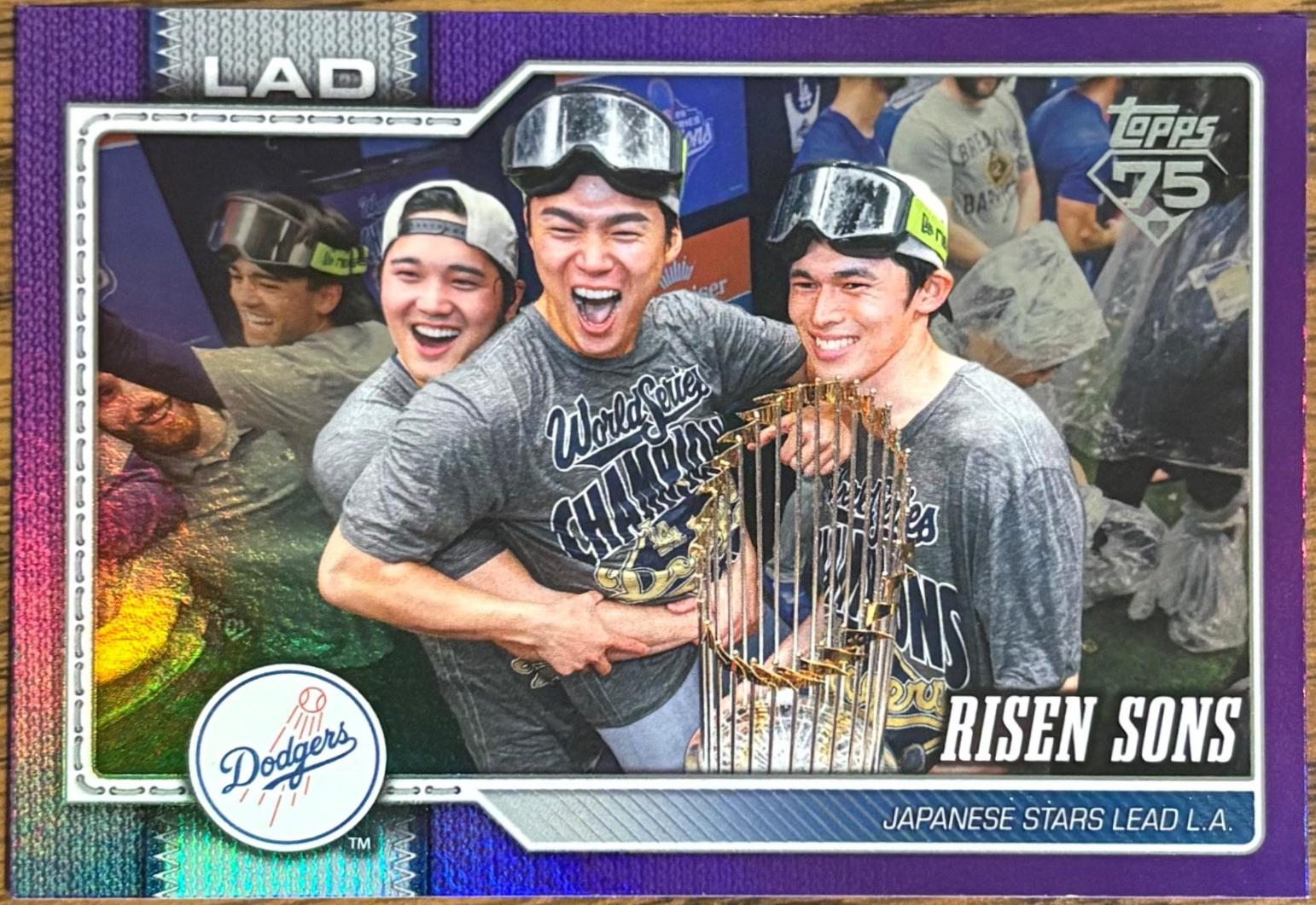 2026 Topps Series 2 Risen Sons [Purple Rainbow Foil] #642 card