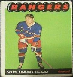 Vic Hadfield #27 Hockey Cards 1965 Topps