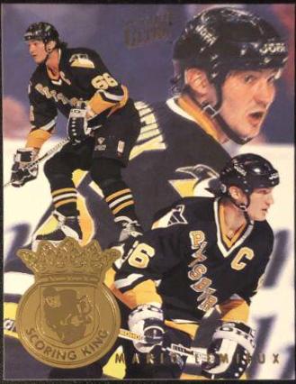 Mario Lemieux #5 Hockey Cards 1994 Ultra Scoring Kings