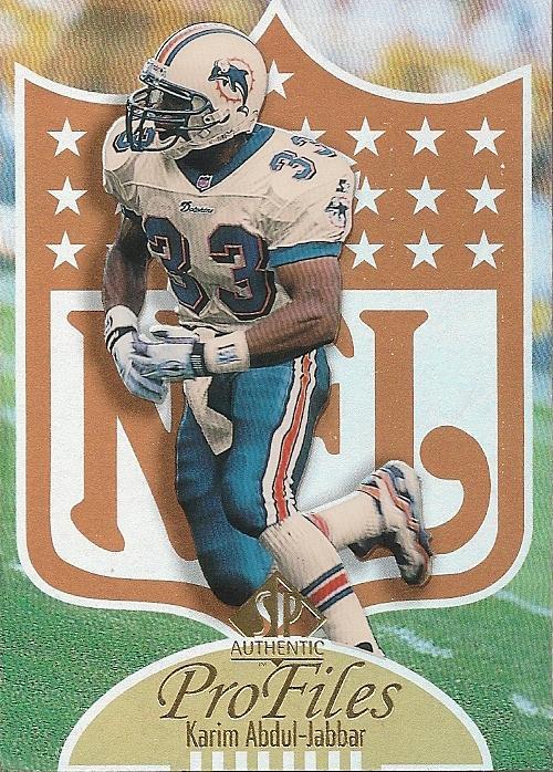 Karim Abdul-Jabbar #P-31 Football Cards 1997 SP Authentic Profiles