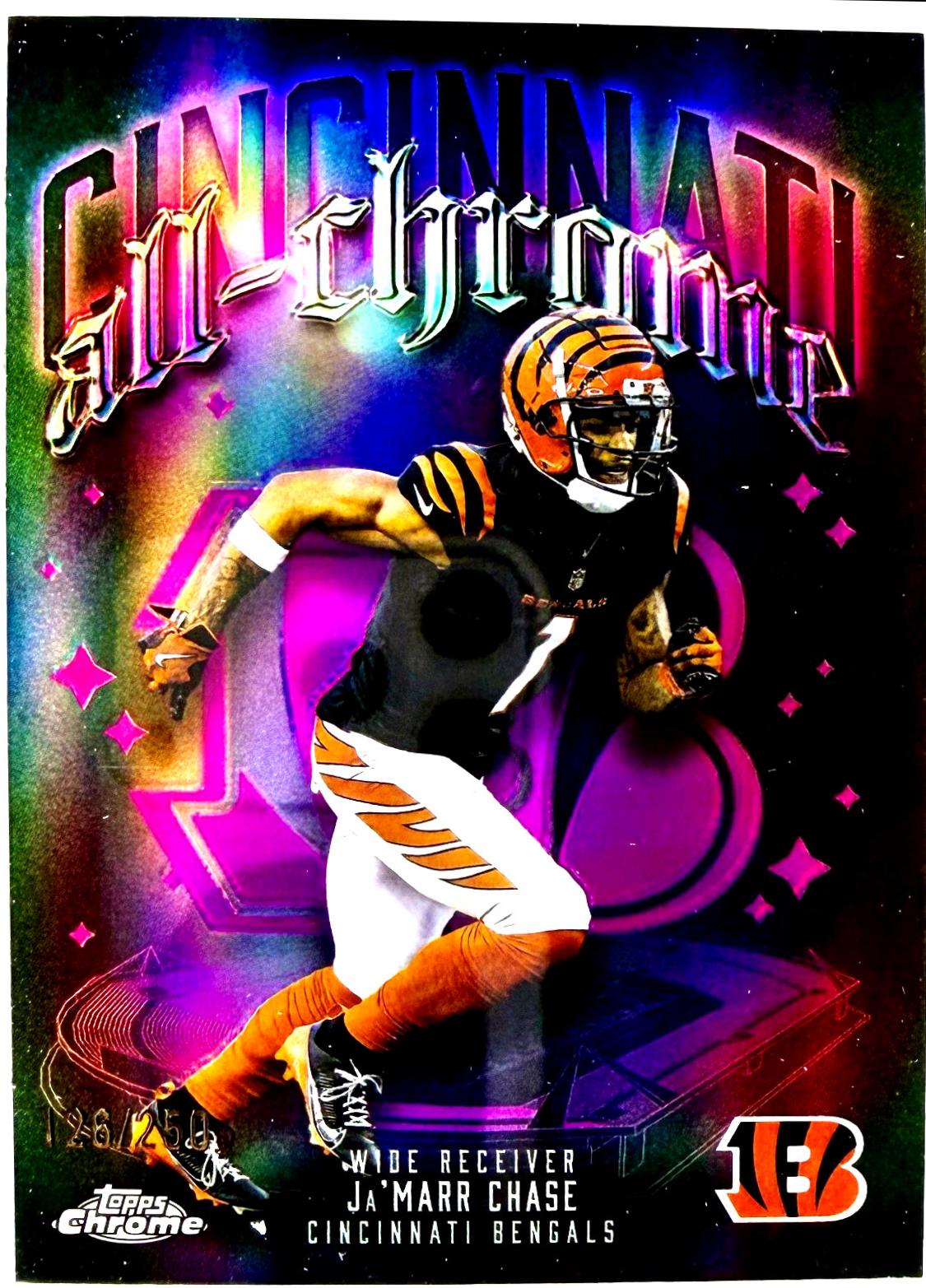 Ja'Marr Chase [Pink Refractor] #ACT-5
