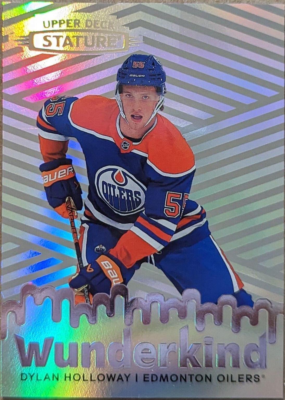 Dylan Holloway #W-13 Hockey Cards 2022 Upper Deck Stature Wunderkind