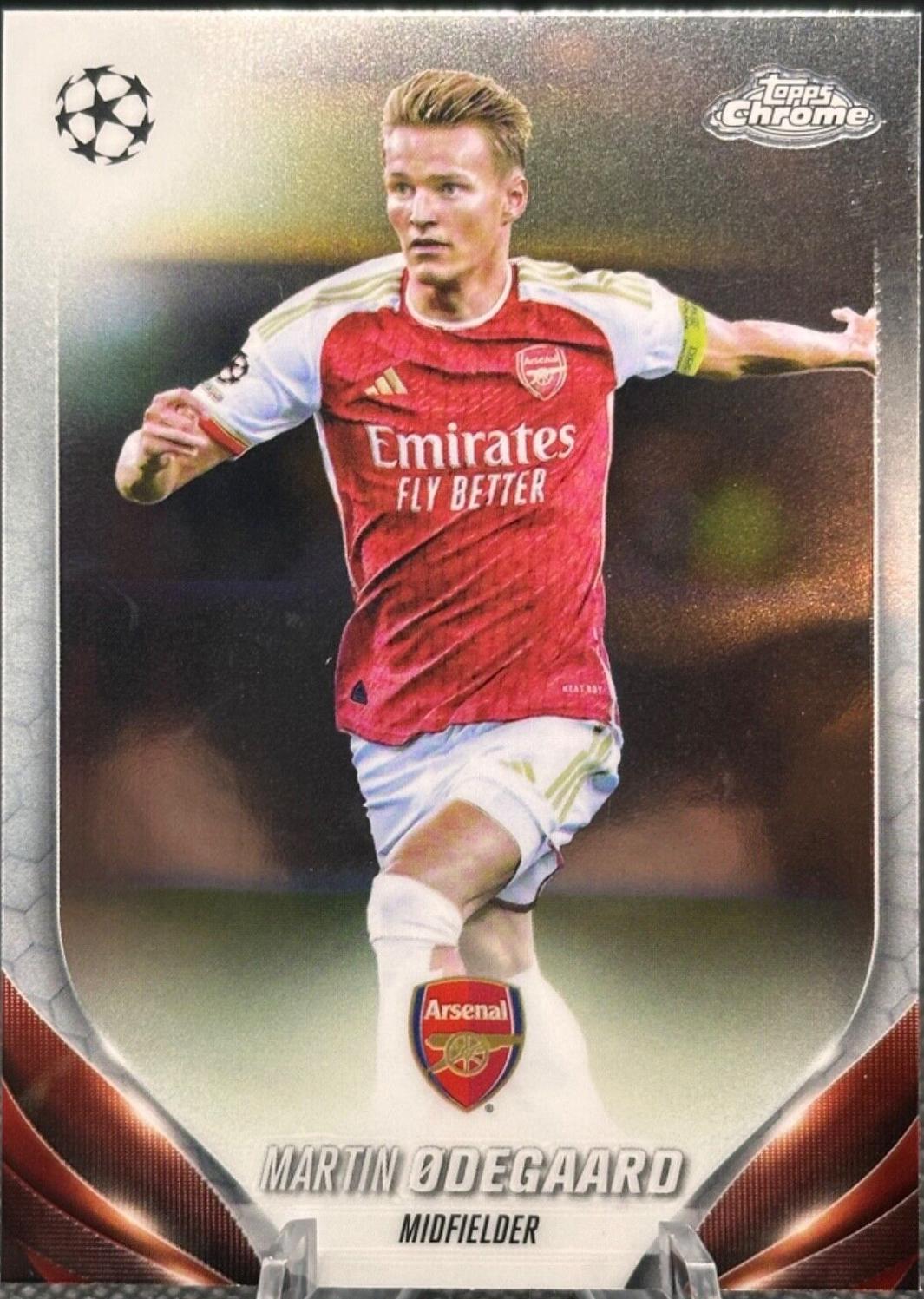 Martin Odegaard #111 2023 Topps Chrome UEFA Club