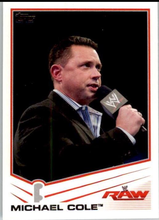 Michael Cole #24 Wrestling Cards 2013 Topps WWE