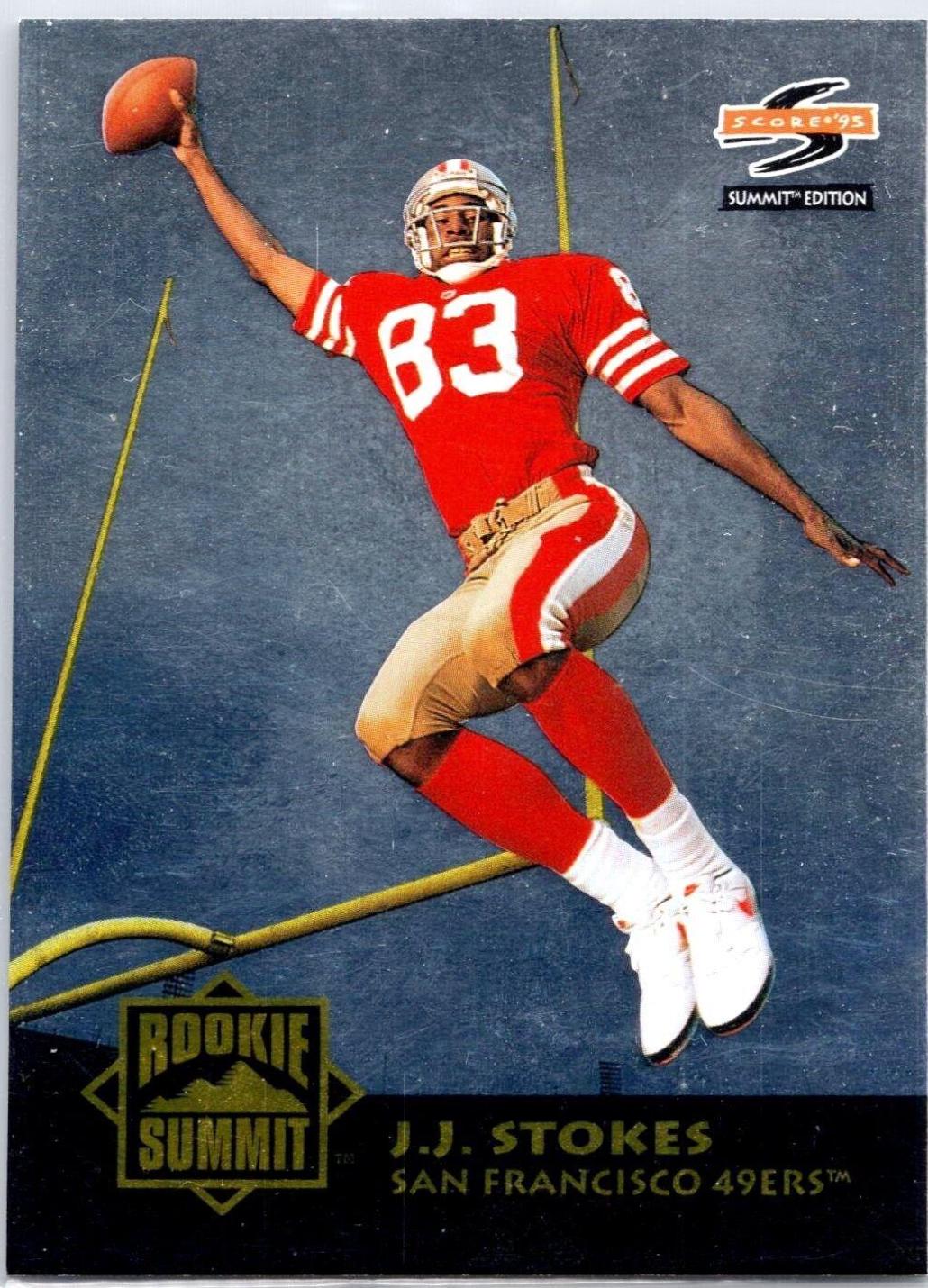 J.J. Stokes #5 Football Cards 1995 Summit Rookie