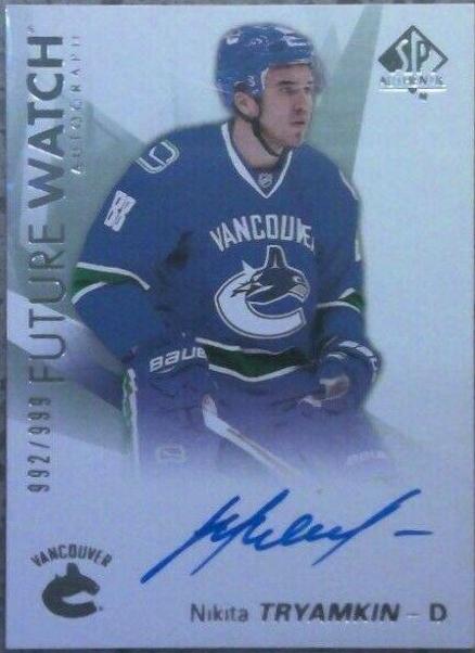 Nikita Tryamkin #192 2016-17 SP Authentic Hockey