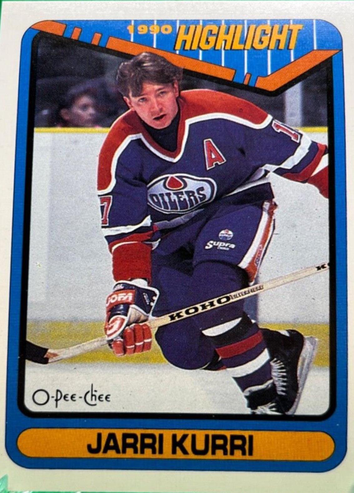 Jarri Kurri #5 Hockey Cards 1990 O-Pee-Chee