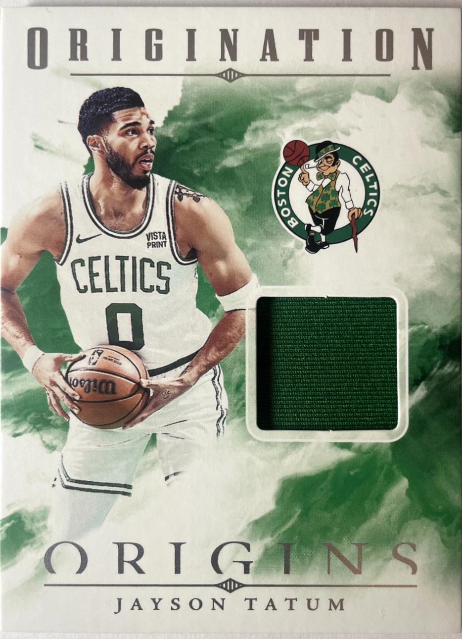 Jayson Tatum #OM-JAY Basketball Cards 2024 Panini Origins Origination Memorabilia
