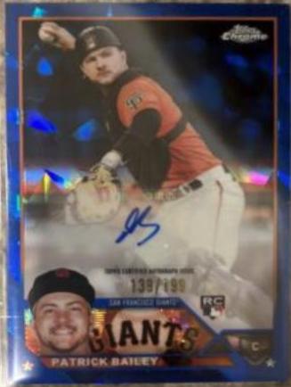 Patrick Bailey #USA-PB 2023 Topps Chrome Update Sapphire Autographs Baseball