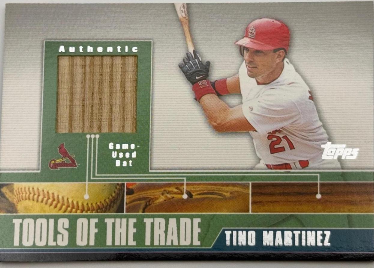 Tino Martinez #TTRR-TM Baseball Cards 2002 Topps Traded Tools of the Trade