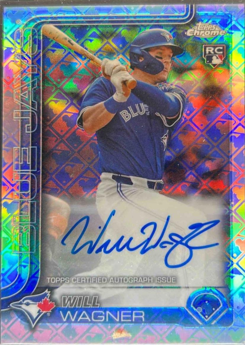 Will Wagner #RA-WW 2025 Topps Chrome Logofractor Rookie Autograph Baseball