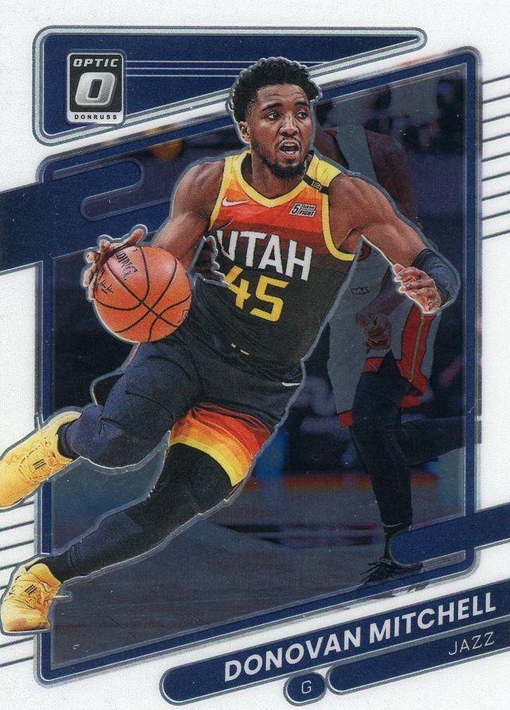 Donovan Mitchell #45 Basketball Cards 2021 Panini Donruss Optic