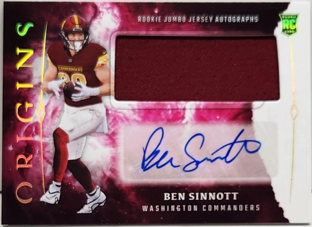 Ben Sinnott #118 Football Cards 2024 Panini Origins Rookie Signature
