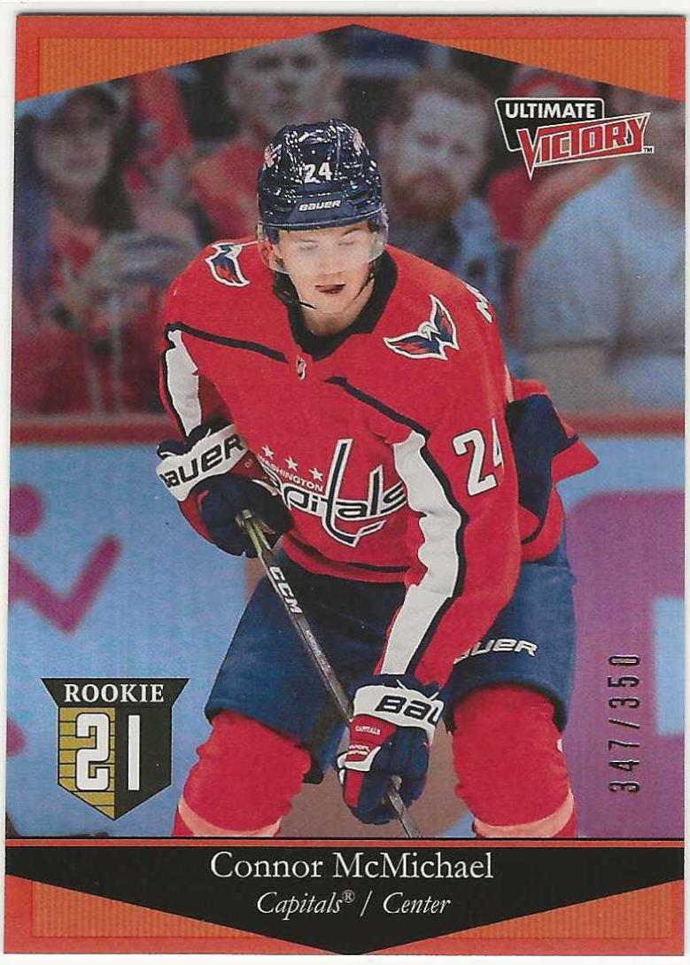 Connor McMichael [Red] #UV-26 Hockey Cards 2020 Upper Deck Ultimate Victory