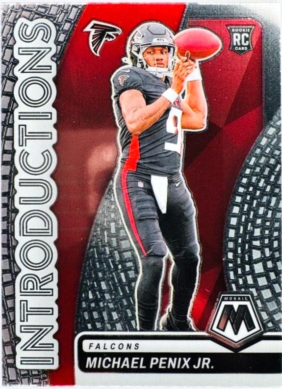 Michael Penix Jr. #6 Football Cards 2024 Panini Mosaic Introductions