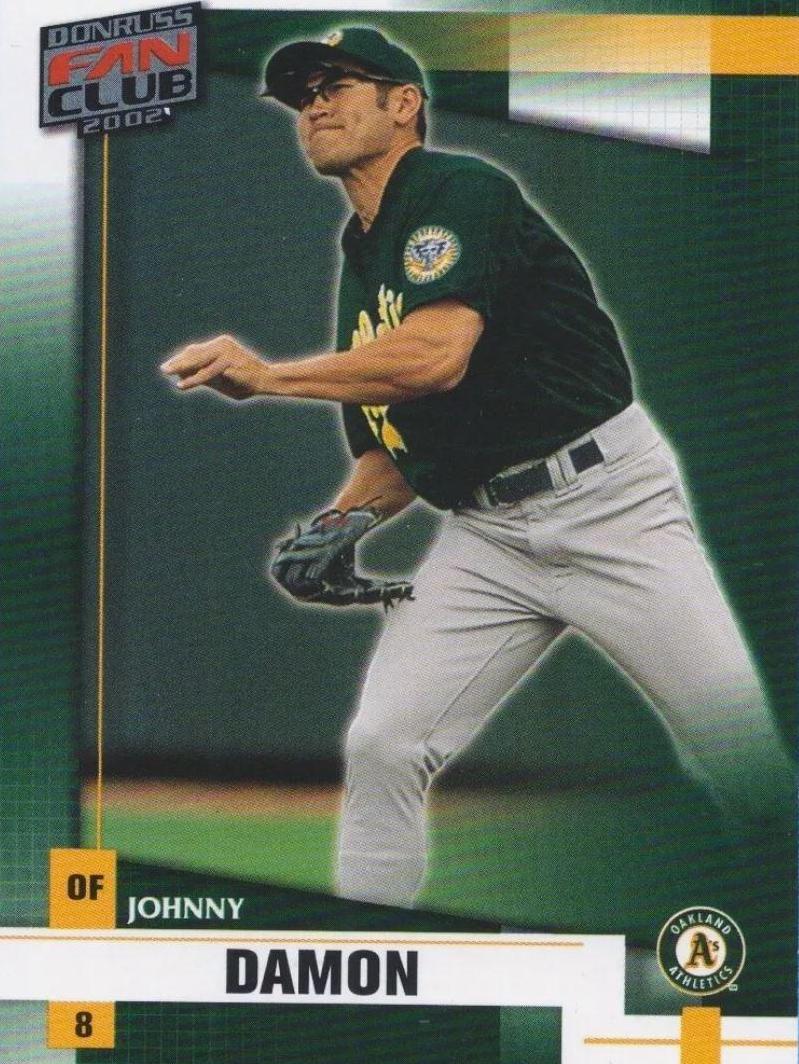 Johnny Damon #6 Baseball Cards 2002 Donruss Fan Club