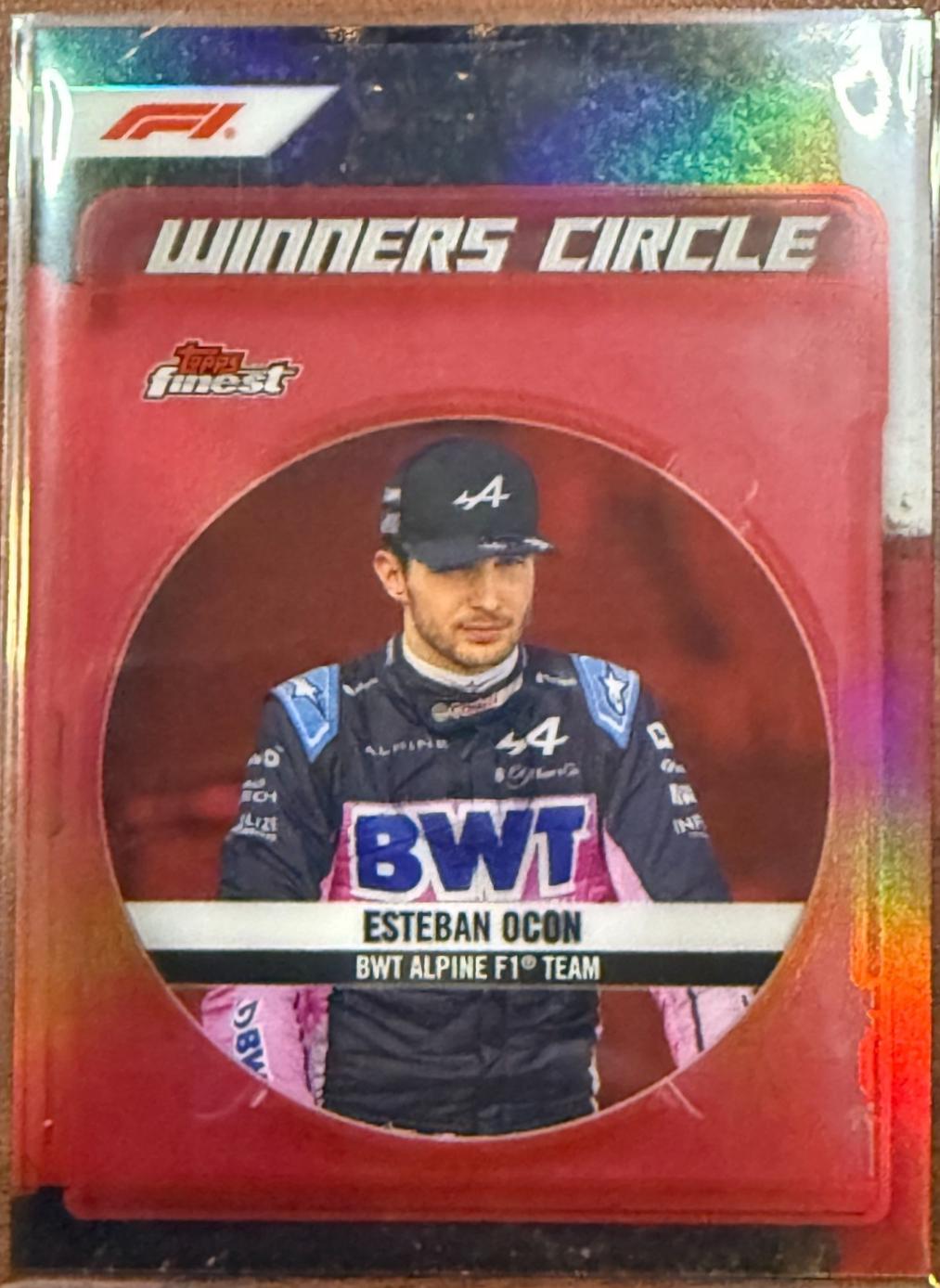 Esteban Ocon #WC-9 Racing Cards 2024 Topps Finest Formula 1 Winners Circle