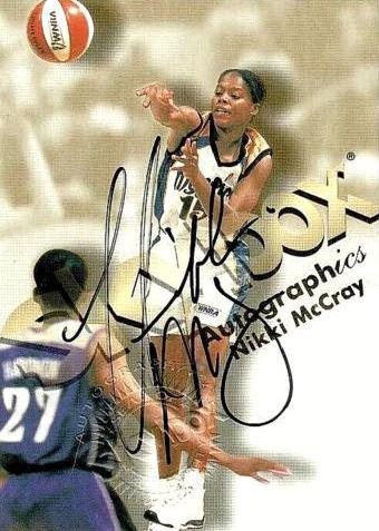 Nikki McCray #6 Basketball Cards 1999 Hoops WNBA Autographics