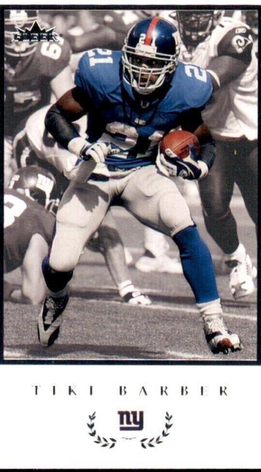 Tiki Barber #34 2004 Fleer Inscribed Football