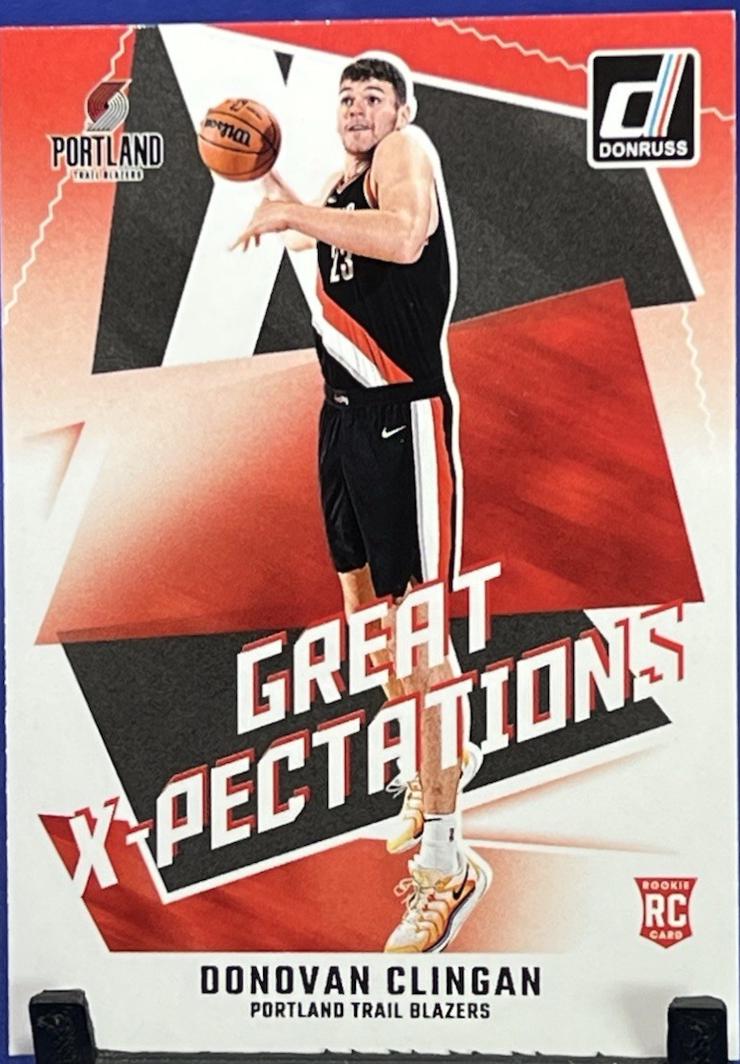 Donovan Clingan #21 Basketball Cards 2024 Panini Donruss Great X-Pectations