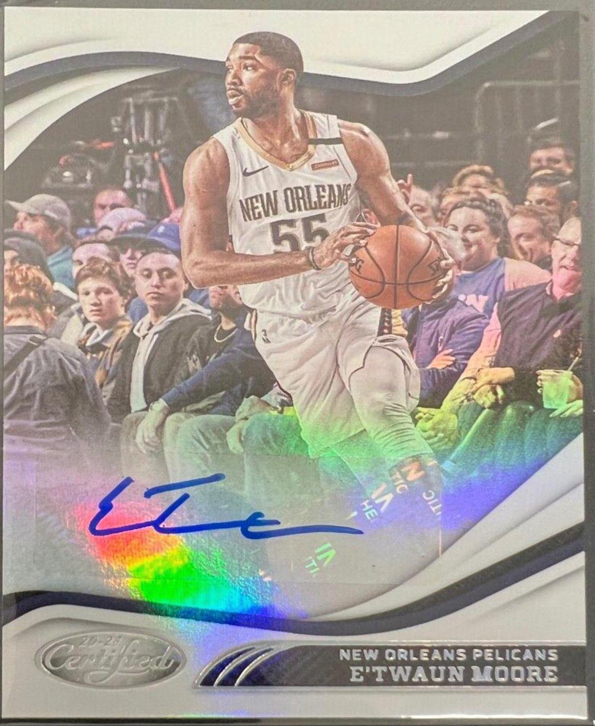 E'Twaun Moore #CS-ETW Basketball Cards 2020 Panini Certified Signatures