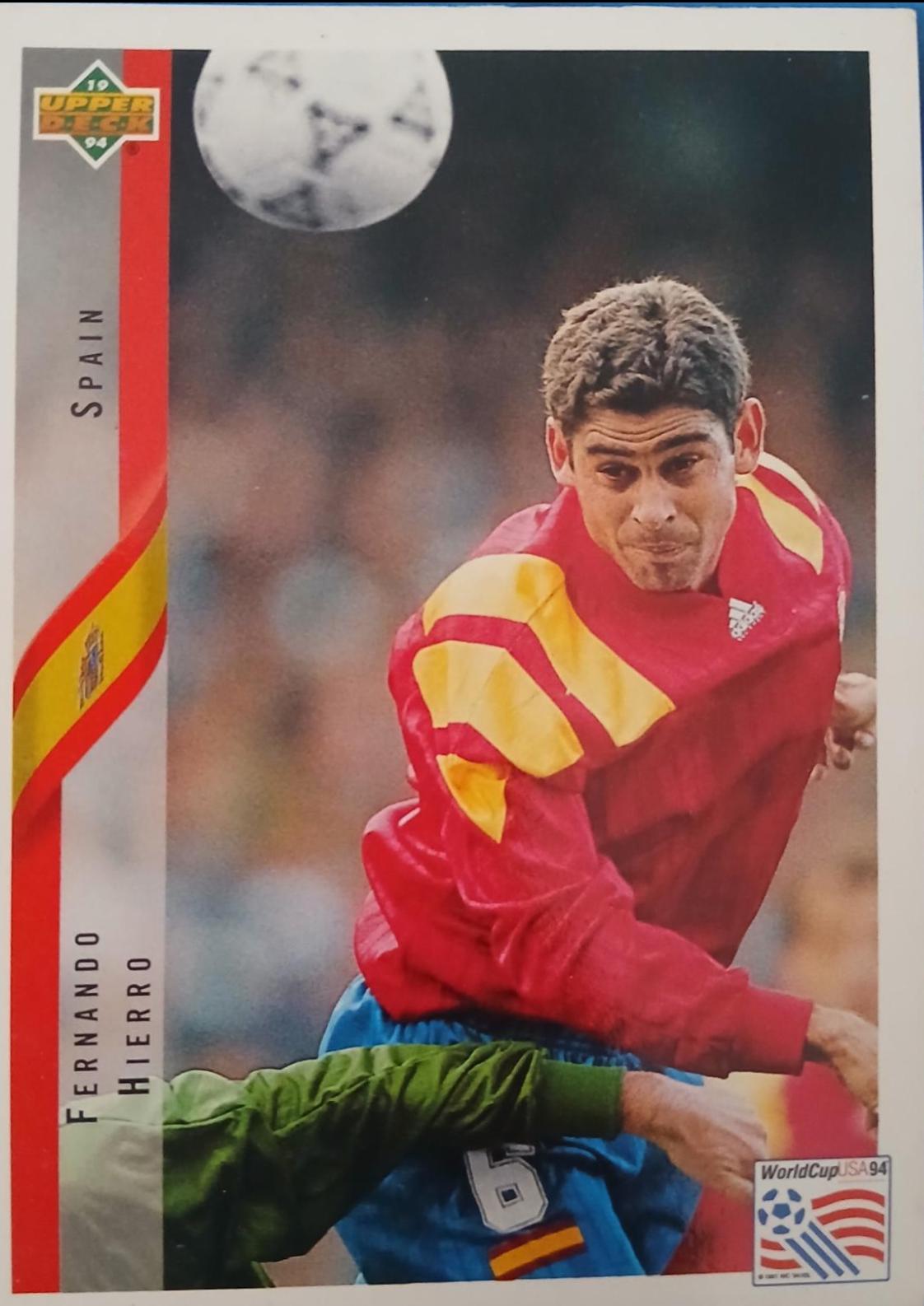 Fernando Hierro #191 1994 Upper Deck World Cup Soccer