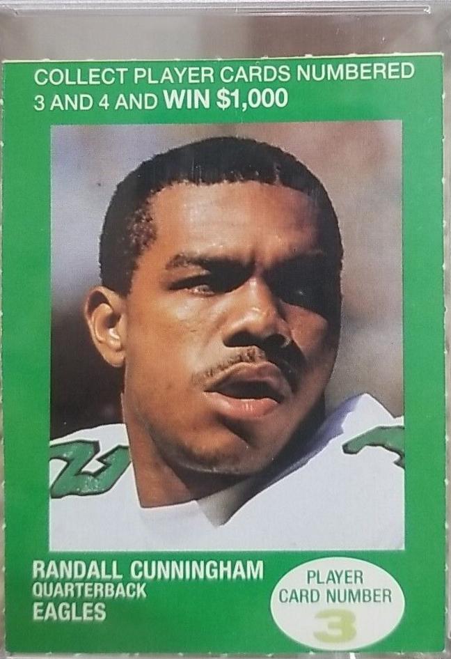 Randall Cunningham #3 1990 British Petroleum Football