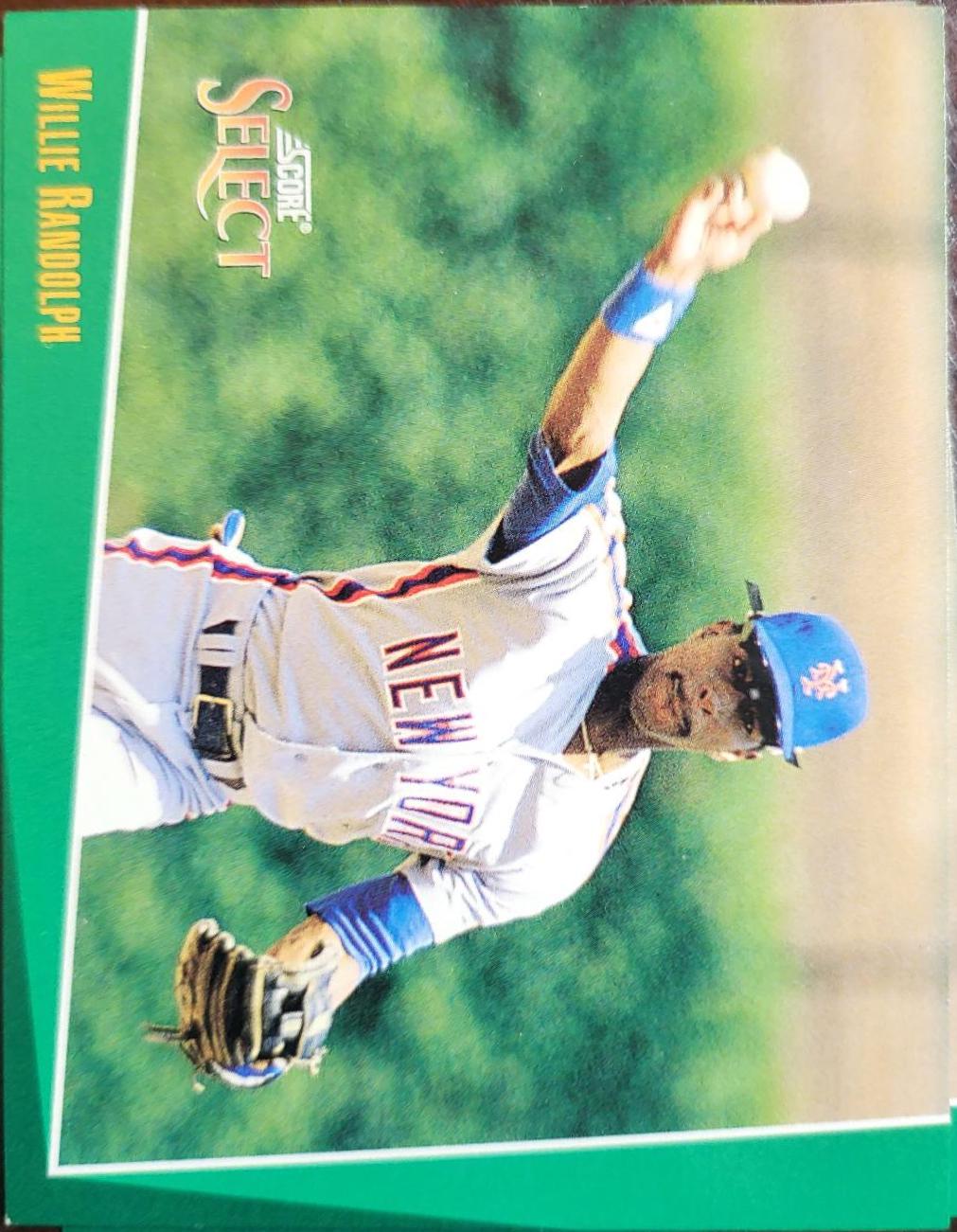 Willie Randolph #195 1993 Score Select Baseball