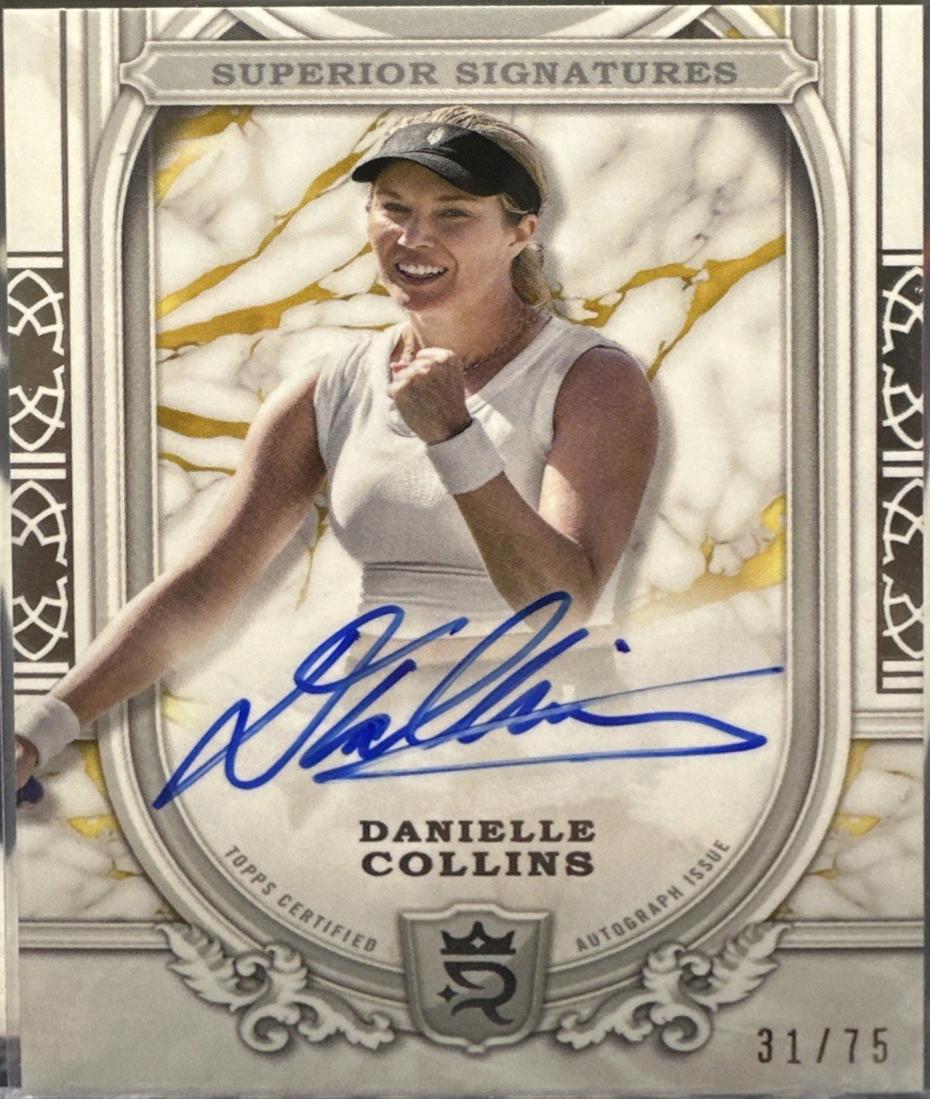 Danielle Collins #SS-DCS Tennis Cards 2024 Topps Royalty Superior Signature