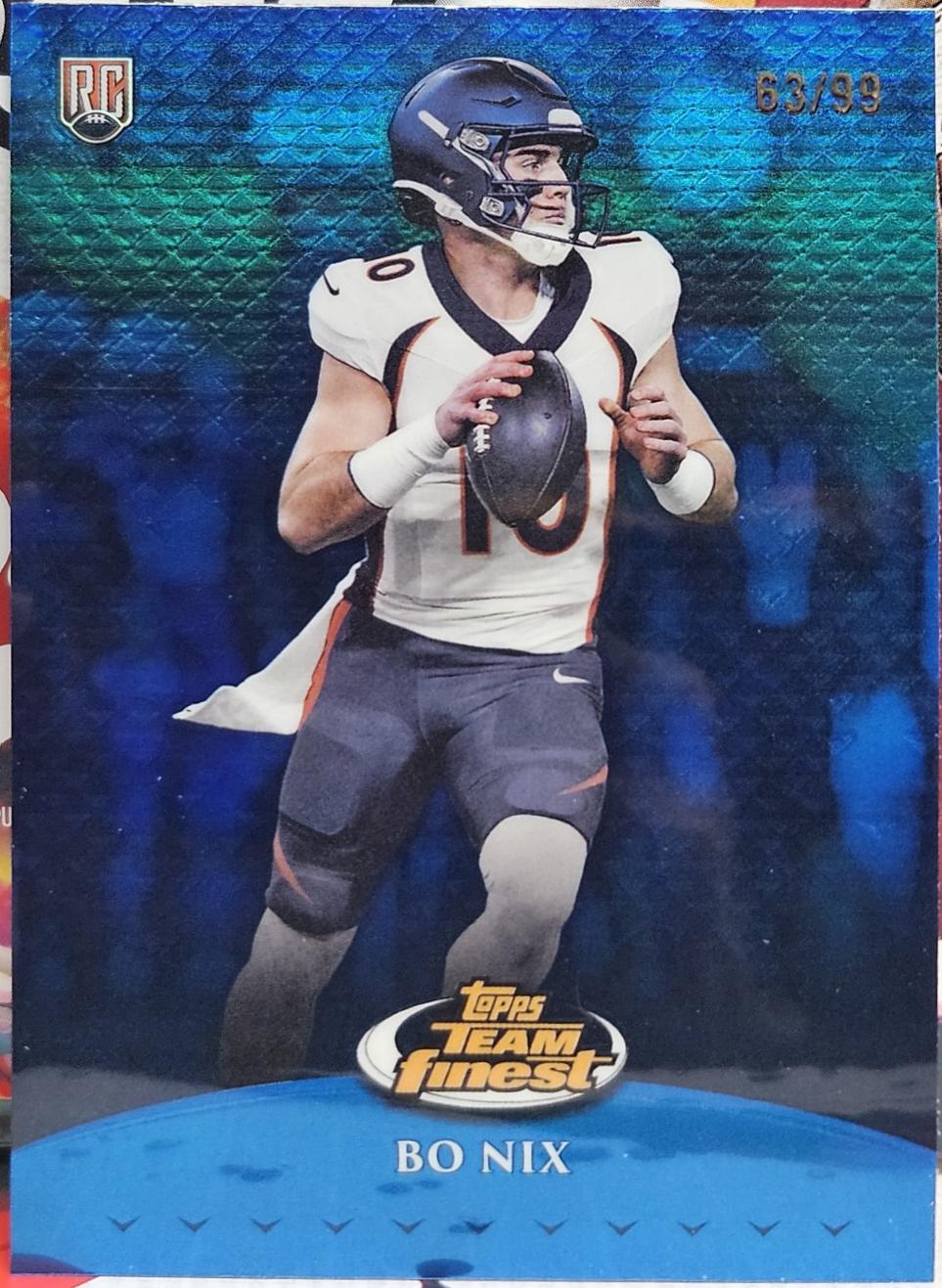 Bo Nix [Blue Refractor] #TF-8