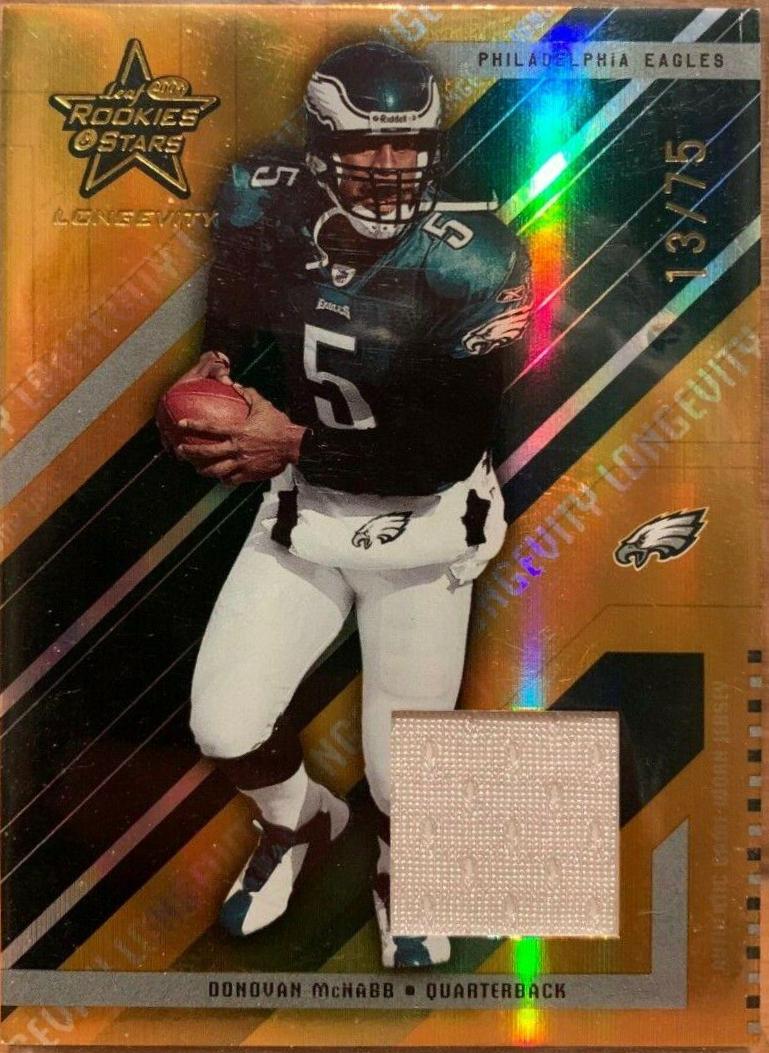 Donovan McNabb #69 Football Cards 2004 Leaf Rookies & Stars Longevity
