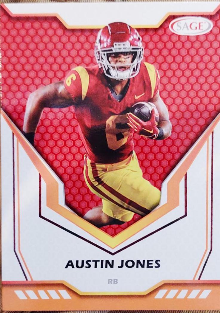 Austin Jones #2 Football Cards 2024 Sage HIT